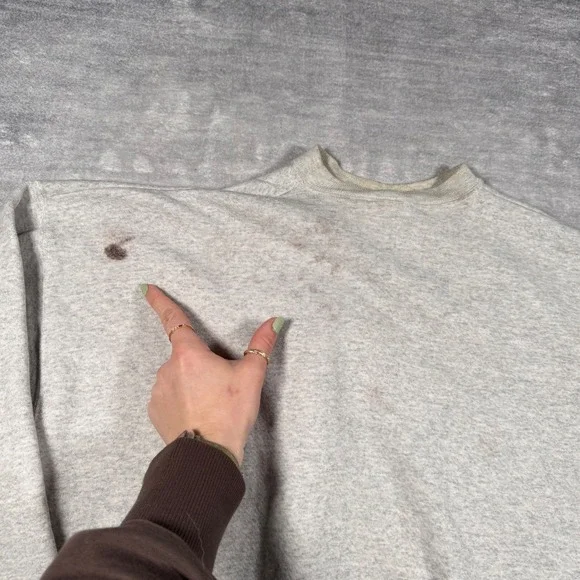 Miami Dolphins Sweatshirt Mens 2XL Gray Vintage 1995 NFL Crewneck Wave Spell Out - Picture 11 of 15